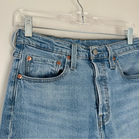 Women’s Levi's 501 Skinny Jeans Blue High Rise Denim Pants High Waisted Size 27 - Picture 4 of 16